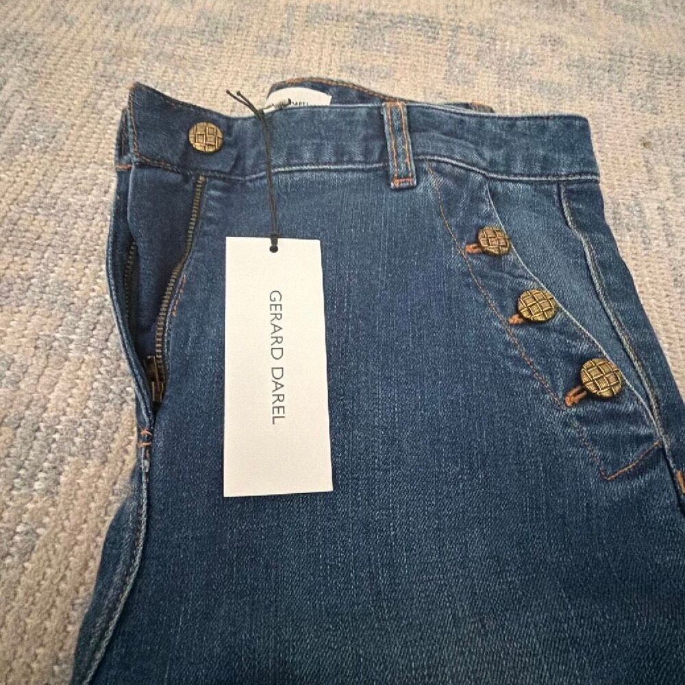 Gerard Darel Lysette Flare Jeans in Blue size 8 NWT - Picture 3 of 7